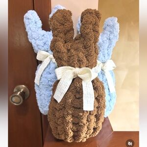 Hand-Knit Easter Bunnies